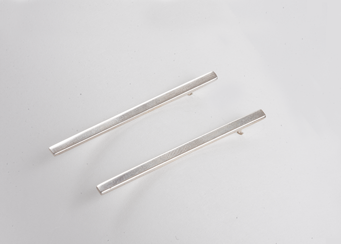 earrings brass geo elipse